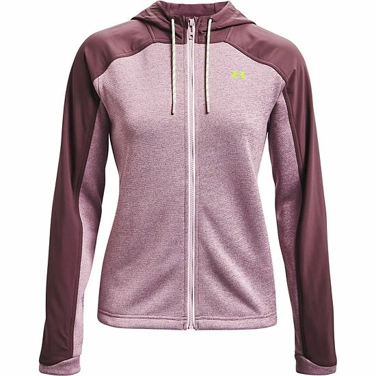 Women's Under Armour Essential Hooded Water-Resistant Sweater Jacket Black Medium Heather 3 Women's Under Armour Essential Hooded Water-Resistant Sweater Jacket Black Medium Heather - Image 3
