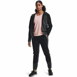 Women's Under Armour Essential Hooded Water-Resistant Sweater Jacket Black Medium Heather 16 Women's Under Armour Essential Hooded Water-Resistant Sweater Jacket Black Medium Heather -Under Armour SHOP unnamed file 7141