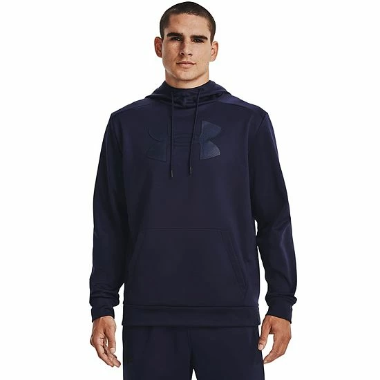 Men's Under Armour Big Logo Fleece Hoodie Royal 7 Men's Under Armour Big Logo Fleece Hoodie Royal - Image 7