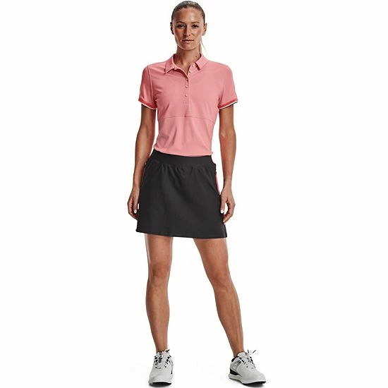 Women's Under Armour Links Knit Golf Skort Jet Gray Vermillion 3 Women's Under Armour Links Knit Golf Skort Jet Gray Vermillion - Image 3