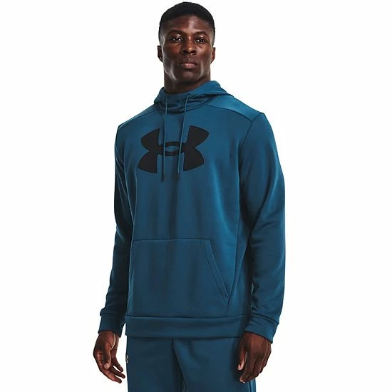 Men's Under Armour Big Logo Fleece Hoodie Royal 12 Men's Under Armour Big Logo Fleece Hoodie Royal - Image 12