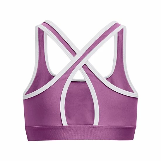 Girls 7-16 Under Armour Crossback Sports Bra Black 2 Girls 7-16 Under Armour Crossback Sports Bra Black - Image 2