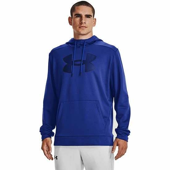 Men's Under Armour Big Logo Fleece Hoodie Royal 14 Men's Under Armour Big Logo Fleece Hoodie Royal - Image 14