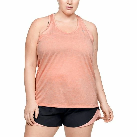 Plus Size Under Armour Tech Twist Tank Top Summer Lime 8 Plus Size Under Armour Tech Twist Tank Top Summer Lime - Image 8