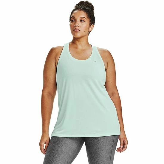 Plus Size Under Armour Tech Twist Tank Top Summer Lime 13 Plus Size Under Armour Tech Twist Tank Top Summer Lime - Image 13