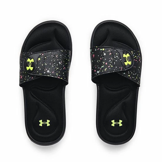 Under Armour Ignite VI Kids' Graphic Strap Slide Sandals Black 4 Under Armour Ignite VI Kids' Graphic Strap Slide Sandals Black - Image 4