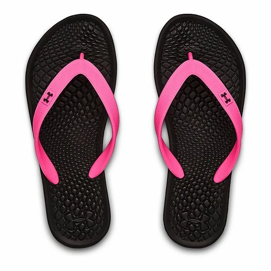 Under Armour Atlantic Dune II Preschool Kids' Flip Flop Sandals Black Pink Surge 4 Under Armour Atlantic Dune II Preschool Kids' Flip Flop Sandals Black Pink Surge - Image 4