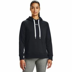 Women's Under Armour Rival Fleece Hoodie 001 Black -Under Armour SHOP unnamed file 7293