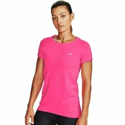 Women's Under Armour HeatGear® Crewneck Tee Pink Punk -Under Armour SHOP unnamed file 7324