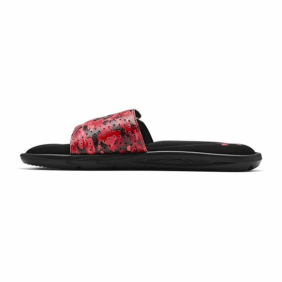 Under Armour Ignite VI Men's Graphic Strap Slide Sandals Black Cerise Royal 2 Under Armour Ignite VI Men's Graphic Strap Slide Sandals Black Cerise Royal - Image 2