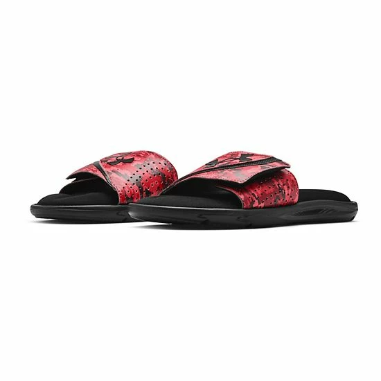 Under Armour Ignite VI Men's Graphic Strap Slide Sandals Black Cerise Royal 5 Under Armour Ignite VI Men's Graphic Strap Slide Sandals Black Cerise Royal - Image 5