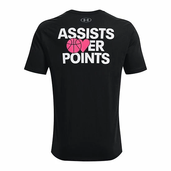 Men's Under Armour Basketball Assists Over Points Graphic Tee 4 Men's Under Armour Basketball Assists Over Points Graphic Tee - Image 4