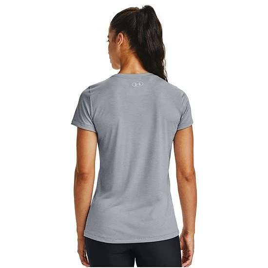 Women's Under Armour Tech Twist Graphic Tee Green Citrine 2 Women's Under Armour Tech Twist Graphic Tee Green Citrine - Image 2