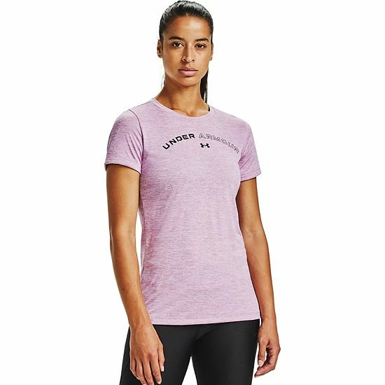 Women's Under Armour Tech Twist Graphic Tee Green Citrine 4 Women's Under Armour Tech Twist Graphic Tee Green Citrine - Image 4