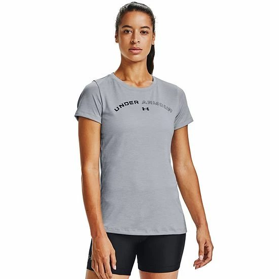 Women's Under Armour Tech Twist Graphic Tee Green Citrine 5 Women's Under Armour Tech Twist Graphic Tee Green Citrine - Image 5