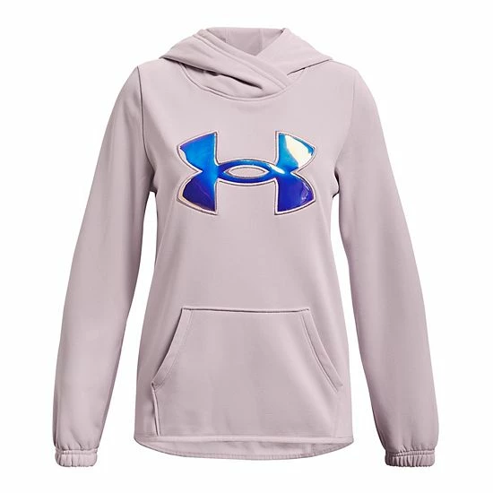 Girls 7-16 Under Armour Iridescent Logo Armour Fleece Hoodie Radar Blue 7 Girls 7-16 Under Armour Iridescent Logo Armour Fleece Hoodie Radar Blue - Image 7