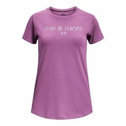 Girls 7-16 Under Armour She Shines Tee Purple