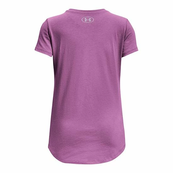 Girls 7-16 Under Armour She Shines Tee Purple 2 Girls 7-16 Under Armour She Shines Tee Purple - Image 2