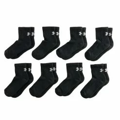 Boys Under Armour Quarter 6-Pack + 2 Bonus Socks White -Under Armour SHOP unnamed file 7496