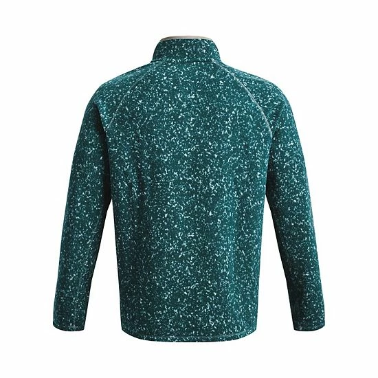 Men's Under Armour Turbofleece Quarter Zip Pullover Pewter Camo 2 Men's Under Armour Turbofleece Quarter Zip Pullover Pewter Camo - Image 2