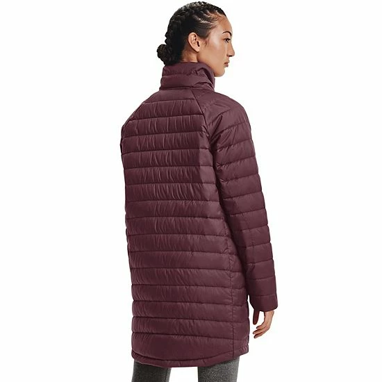 Women's Under Armour Hooded Insulate Parka Jacket Ash Plum Black 2 Women's Under Armour Hooded Insulate Parka Jacket Ash Plum Black - Image 2