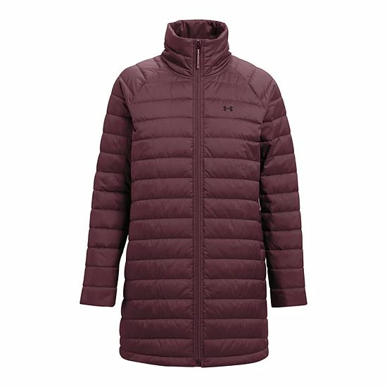 Women's Under Armour Hooded Insulate Parka Jacket Ash Plum Black 6 Women's Under Armour Hooded Insulate Parka Jacket Ash Plum Black - Image 6