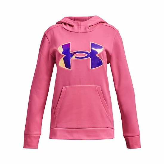 Girls 7-16 Under Armour Iridescent Logo Armour Fleece Hoodie Radar Blue 11 Girls 7-16 Under Armour Iridescent Logo Armour Fleece Hoodie Radar Blue - Image 11