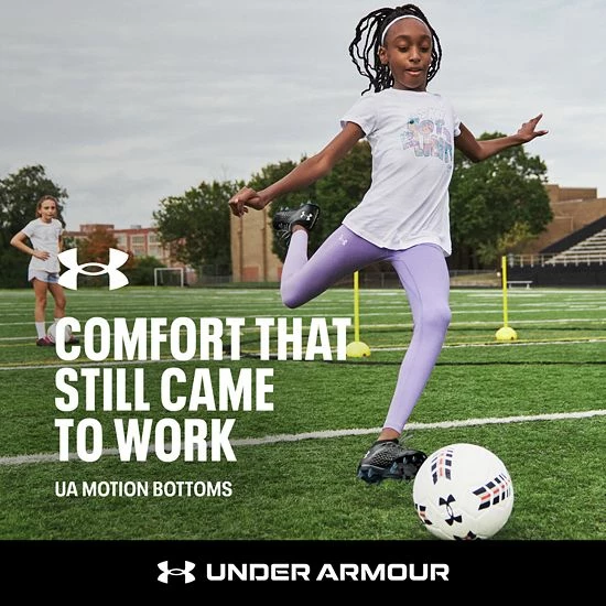 Girls 7-16 Under Armour Motion Leggings Purple Zest 3 Girls 7-16 Under Armour Motion Leggings Purple Zest - Image 3