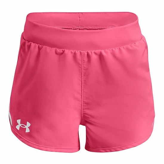 Girls 7-16 Under Armour Fly By Shorts Cerise 4 Girls 7-16 Under Armour Fly By Shorts Cerise - Image 4