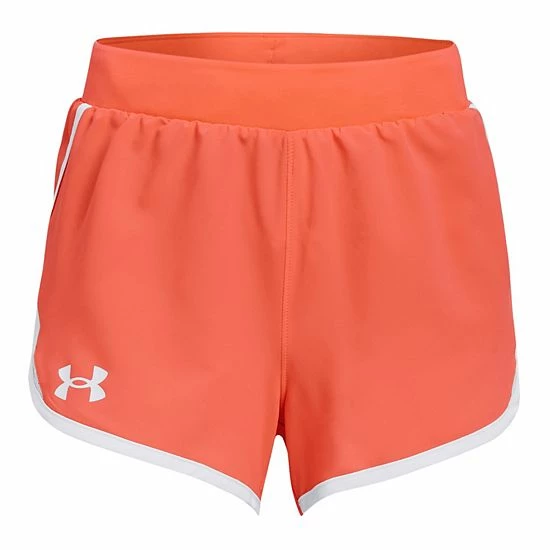 Girls 7-16 Under Armour Fly By Shorts Electric Tangerine 5 Girls 7-16 Under Armour Fly By Shorts Electric Tangerine - Image 5