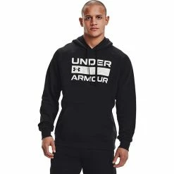 Big & Tall Under Armour Rival Fleece Signature Box Hoodie Radar Blue -Under Armour SHOP unnamed file 7630