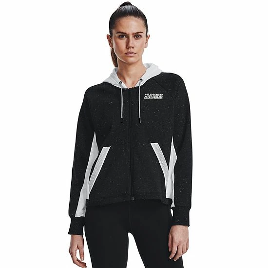 Women's Under Armour Rival Fleece Hoodie Jacket Black 1 Women's Under Armour Rival Fleece Hoodie Jacket Black