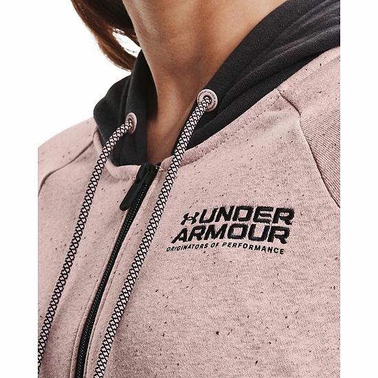 Women's Under Armour Rival Fleece Hoodie Jacket Black 4 Women's Under Armour Rival Fleece Hoodie Jacket Black - Image 4