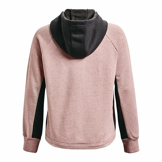 Women's Under Armour Rival Fleece Hoodie Jacket Black 6 Women's Under Armour Rival Fleece Hoodie Jacket Black - Image 6