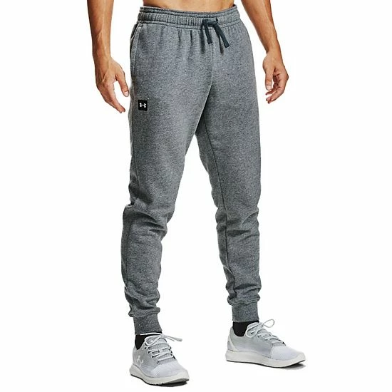 Big & Tall Under Armour Rival Fleece Jogger Pants Pitch Gray Heather 12 Big & Tall Under Armour Rival Fleece Jogger Pants Pitch Gray Heather - Image 12