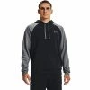 Men's Under Armour Rival Fleece Colorblock Hoodie Concrete