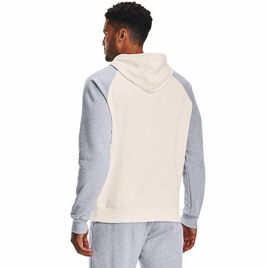 Men's Under Armour Rival Fleece Colorblock Hoodie Concrete 2 Men's Under Armour Rival Fleece Colorblock Hoodie Concrete - Image 2