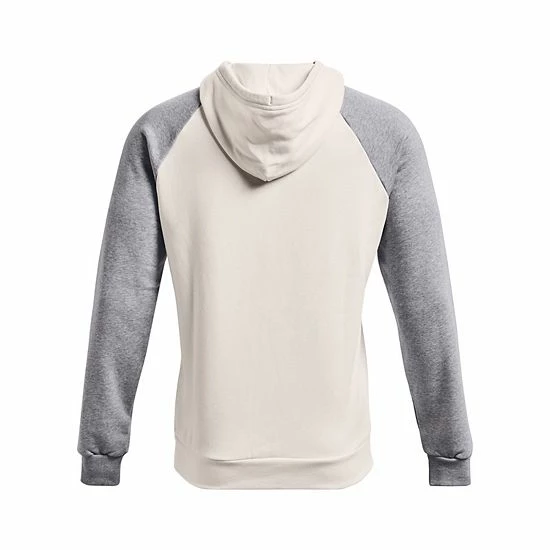 Men's Under Armour Rival Fleece Colorblock Hoodie Concrete 6 Men's Under Armour Rival Fleece Colorblock Hoodie Concrete - Image 6