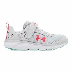 Under Armour Assert 9 Preschool Kids' Running Shoes Gray White Orange