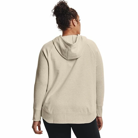 Plus Size Under Armour Rival Fleece Hoodie Purple Tint 2 Plus Size Under Armour Rival Fleece Hoodie Purple Tint - Image 2