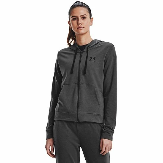 Women's Under Armour Rival Terry Full-Zip Hoodie Jet Gray Mod Gray 1 Women's Under Armour Rival Terry Full-Zip Hoodie Jet Gray Mod Gray