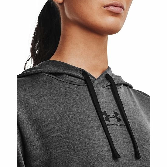 Women's Under Armour Rival Terry Hoodie Utility Blue Breaker 4 Women's Under Armour Rival Terry Hoodie Utility Blue Breaker - Image 4