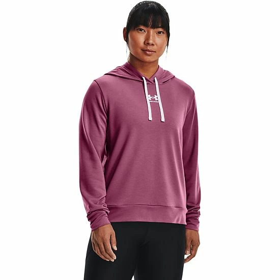 Women's Under Armour Rival Terry Hoodie Utility Blue Breaker 10 Women's Under Armour Rival Terry Hoodie Utility Blue Breaker - Image 10