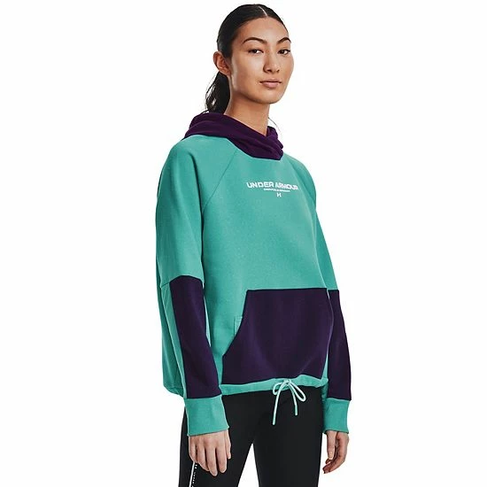 Women's Under Armour Rival + Fleece Hoodie Neptune Purple Switch 1 Women's Under Armour Rival + Fleece Hoodie Neptune Purple Switch