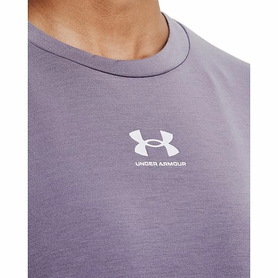 Women's Under Armour Rival Terry Crewneck Sweatshirt Pace Pink 3 Women's Under Armour Rival Terry Crewneck Sweatshirt Pace Pink - Image 3