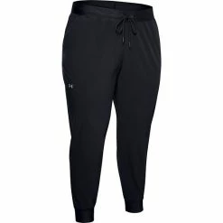 Plus Size Under Armour Woven Sport Pants Black