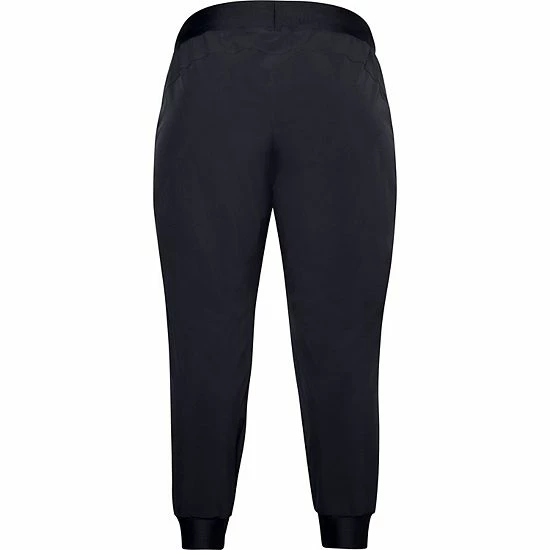 Plus Size Under Armour Woven Sport Pants Black 2 Plus Size Under Armour Woven Sport Pants Black - Image 2