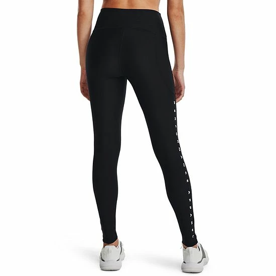 Women's Under Armour HeatGear® Armour Branded High-Waisted Leggings Midnight Navy Victory 2 Women's Under Armour HeatGear® Armour Branded High-Waisted Leggings Midnight Navy Victory - Image 2