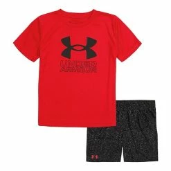 Boys 4-7 Under Armour Speckle Big Logo Graphic Tee & Shorts Set Red -Under Armour SHOP unnamed file 8133
