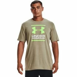 Big & Tall Under Armour Foundation Tee Khaki Gray